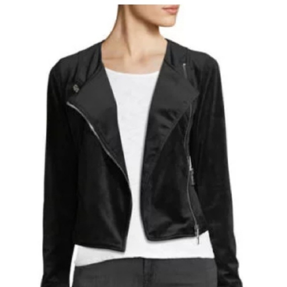 Free Generation Jackets & Blazers - NWT Free Generation Velvet Moto Jacket